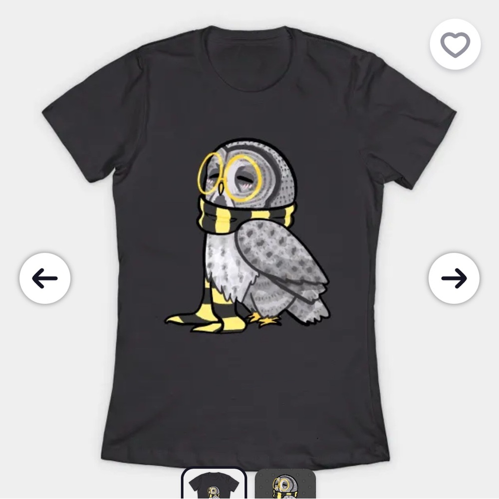 Gray Owl Graphic Women's Short Sleeve Tee
